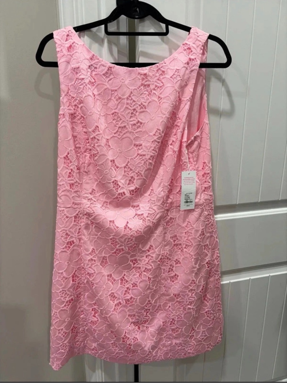 Lilly Pulitzer Sleeveless Pink Lace Shift Dress